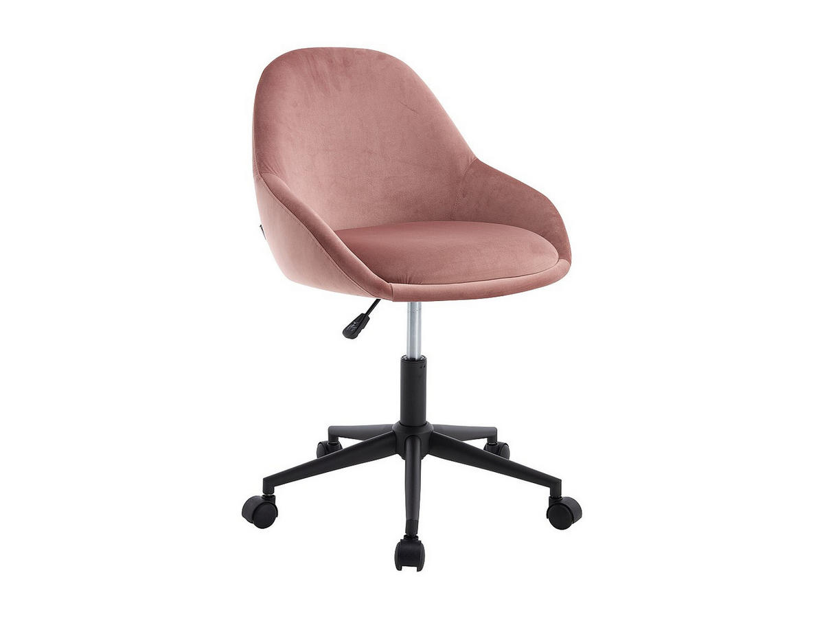 BÜROSTUHL ohne Armlehnen - 55 cm x 59.5 cm - stoff - rosa Naody - Pink, Textil (55/88/59.5cm) - Vente-Unique
