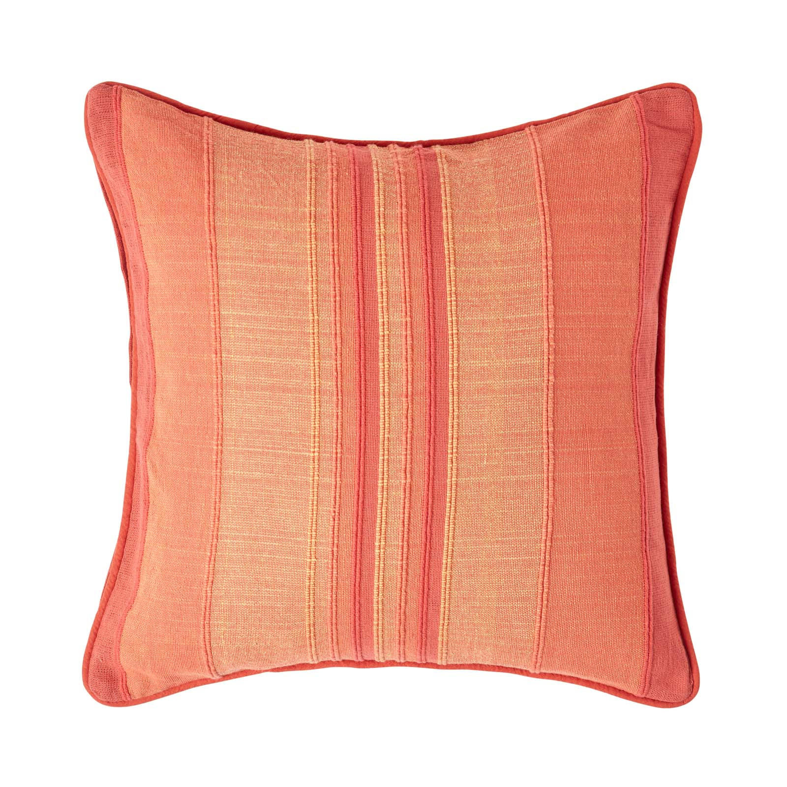 KISSENHÜLLE Morocco Stripe 45/45 cm, 100% Baumwolle - Terracotta, Textil (45/45cm) - Homescapes