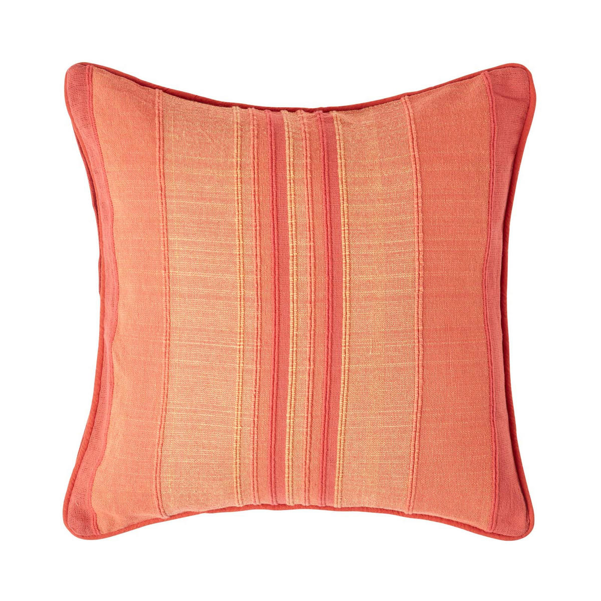 KISSENHÜLLE Morocco Stripe 60/60 cm, 100% Baumwolle - Terra cotta, Textil (60/60cm) - Homescapes