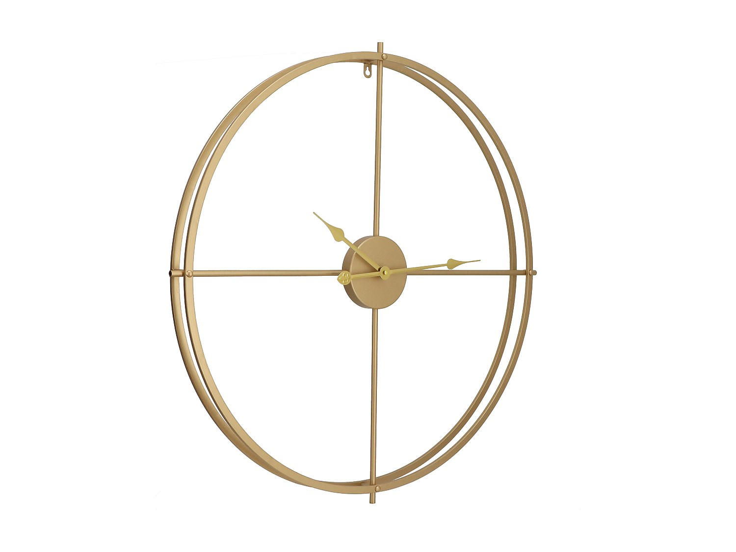 WANDUHR - Metall - 80 cm - Goldfarben - NEWPORT - Goldfarben, Metall (80/80/6cm) - Vente-Unique