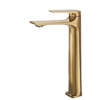 WASCHTISCHARMATUR Messingkern, Einhebelmischer, Hoch, Gold - Goldfarben, Metall (17.7/30/4.4cm) - Kaket