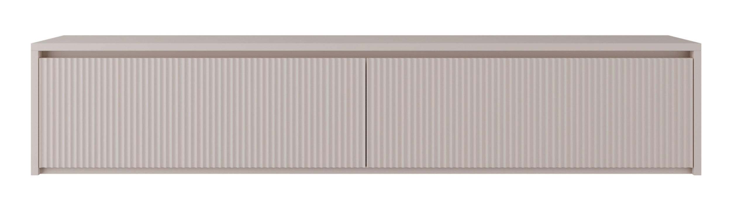 TV stolík Vemmi kašmírovo sivý 180 cm - taupe, kompozitné drevo (180/35.5/31.8cm) - Selsey