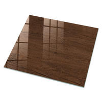 GLASPLATTE 80x60 cm – Holzringe - Rot, Glas (0.4/80/60cm) - ArtPrintCave