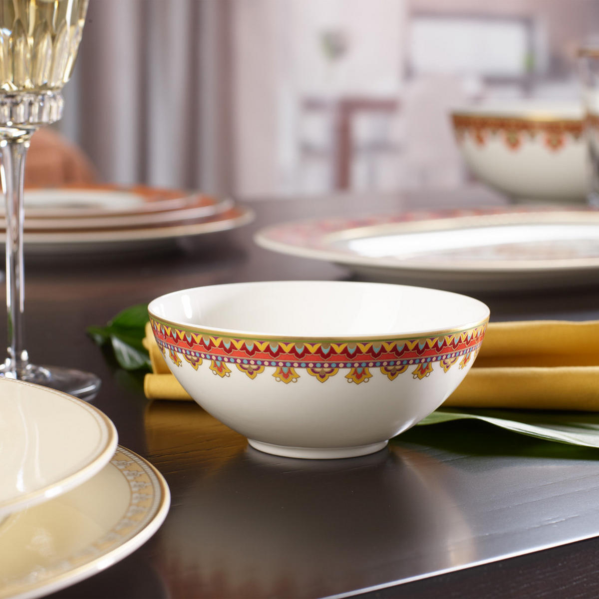 DESSERTSCHALEN Samarkand Rubin bunt 240 ml 6er Set - Multicolor, Keramik (13cm) - Villeroy & Boch