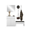 GARDEROBE-SET Simply I - Weiß, Holzwerkstoff (92/107/40cm) - MIRJAN24