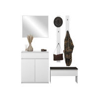 GARDEROBE-SET Simply I - Weiß, Holzwerkstoff (92/107/40cm) - MIRJAN24