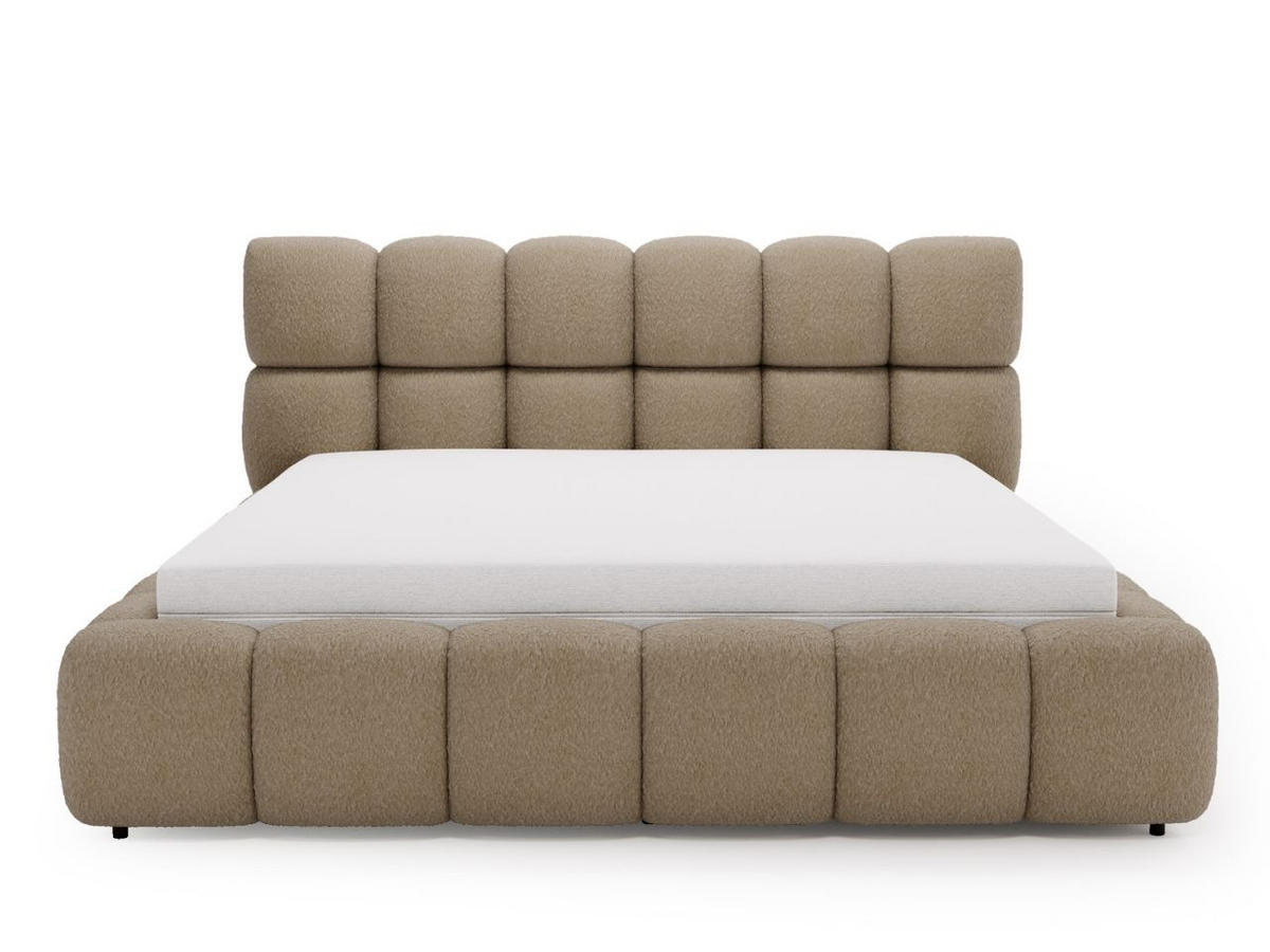 POLSTERBETT Modo 160x200 Bouclé-Stoff Braun - Braun, Textil (160/200cm) - Graingold