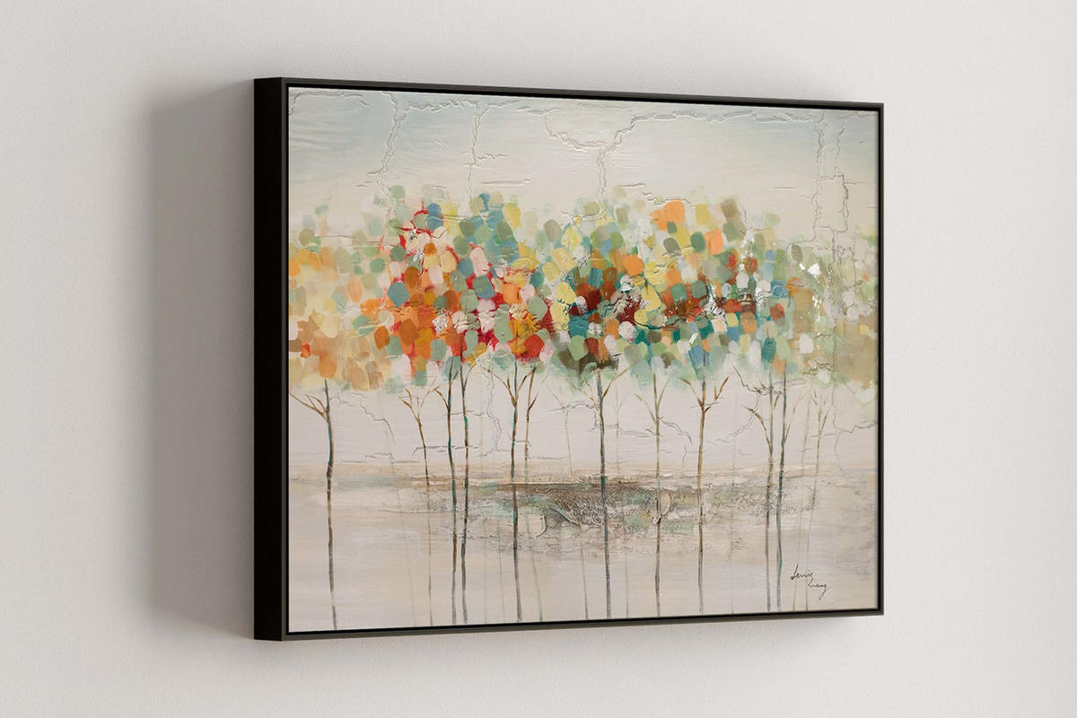 ÖLGEMÄLDE 80/60 cm - Multicolor, Holz/Textil (80/60cm) - KUNSTLOFT