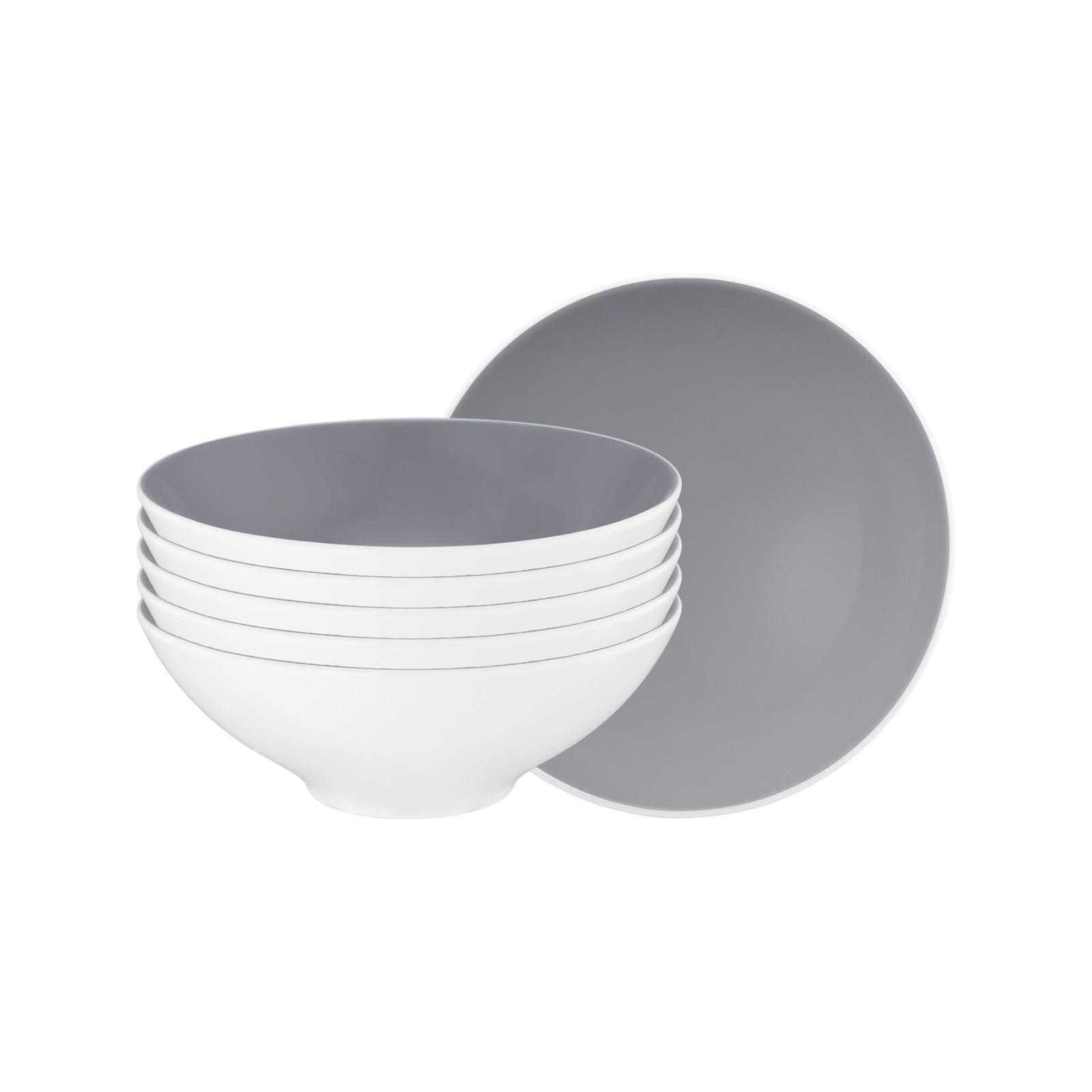 DESSERTSCHALEN Life Fashion Elegant Grey ø 14,6 cm 6er Set - Grau, Keramik (14.6cm) - Seltmann Weiden