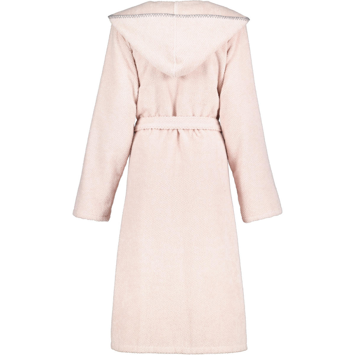 BADEMANTEL DAMEN KAPUZE KAPUZE 6219 PUDER - 383 - Rosa, Textil (Mnull) - Cawoe