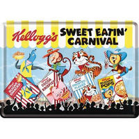 MINIBLECHSCHILD 10/14 cm Kellogg's Sweet Eatin Carnival - Multicolor, Metall (14/10/0.1cm) - Nostalgic-Art