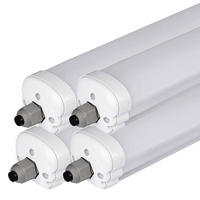 LED DECKENLEUCHTE Weiß Kunststoff 4er Set - Weiß, Kunststoff (120/6.6/5.8cm)