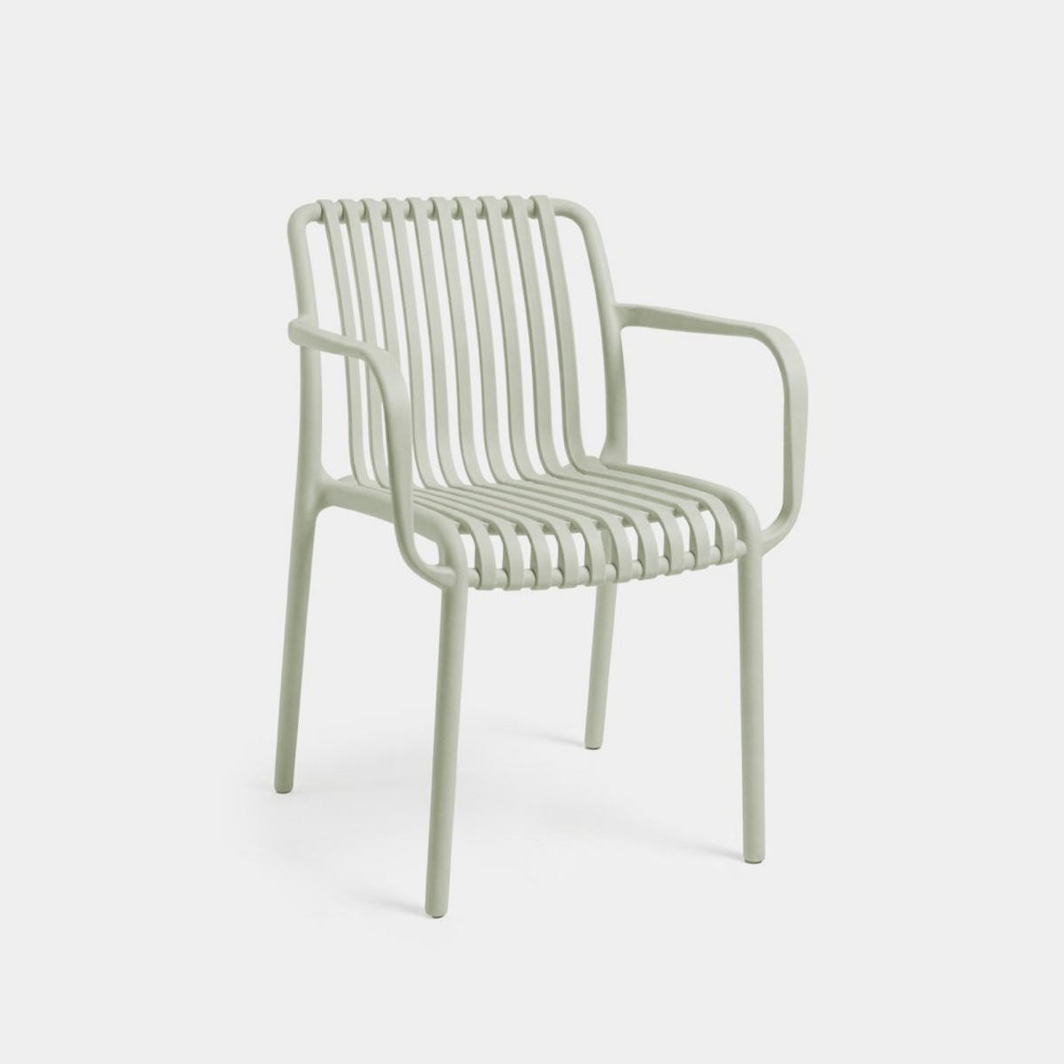 STUHL FÜR DRAUSSEN Ollie Grün 57 cm x 80 cm - Grün, Kunststoff (57/80/61cm) - Klast Home