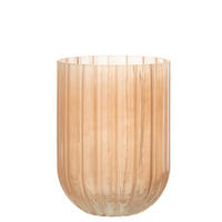 VASE YONI - Glas - Rosa - M - Ø 15 cm - Pink, Glas (20.5cm) - J-Line