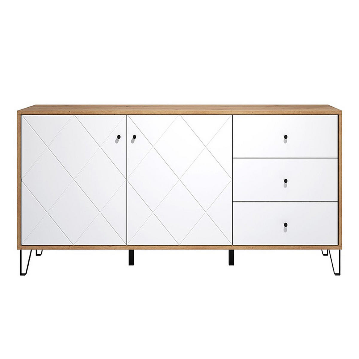 SIDEBOARD Touch Weiß - Weiß, Holzwerkstoff (183/76/40cm) - Trendteam