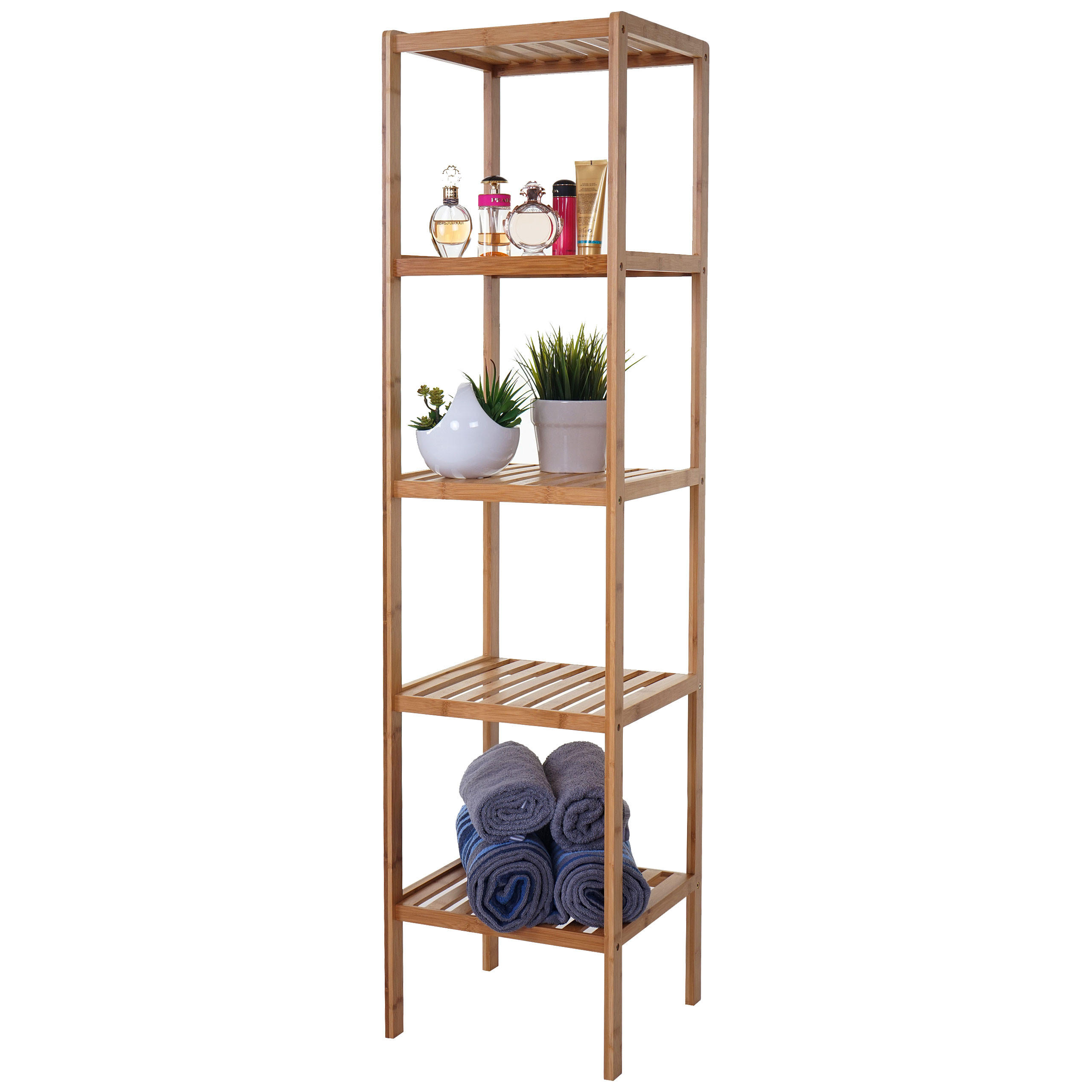 BADREGAL Braun - Braun, Holz (34/140/33cm) - MCW