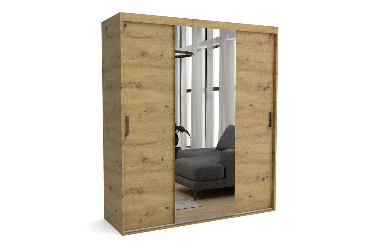 KLEIDERSCHRANK MAT A Braun 260x60x205 cm - Braun, Holzwerkstoff (260/205/60cm) - FURNLUX