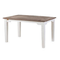 ESSTISCH Mango verlängerbar 140-220x90x76 weiß lackiert TOULOUSE #114 - Weiß, Holz (140/90/76cm) - Massivmoebel24