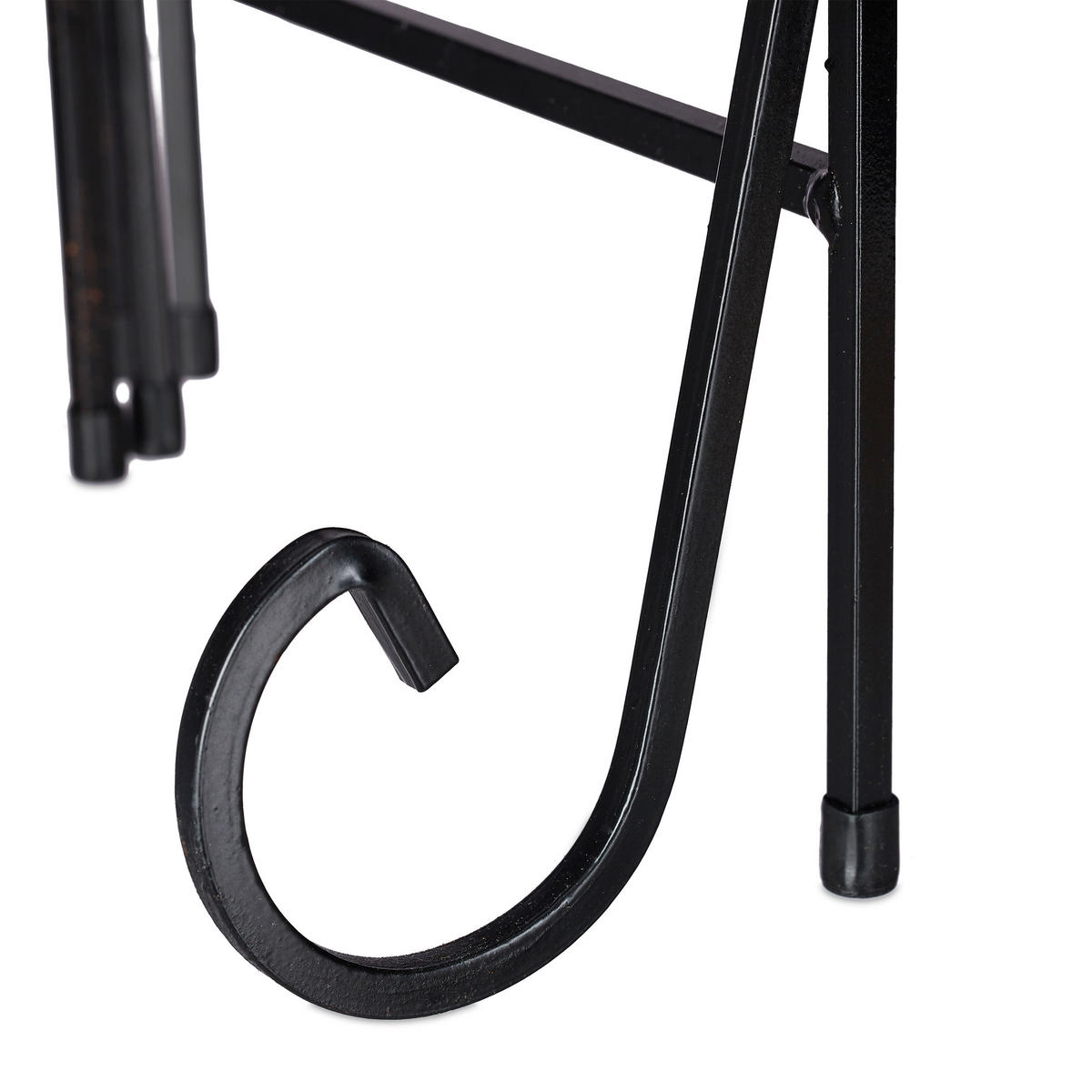 BLUMENTREPPE - Schwarz, Metall (125/65/23cm) - Relaxdays