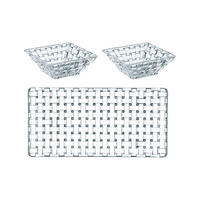 SERVIERPLATTEN Bossa Nova transparent 3er Set - Transparent, Glas (1/1/1cm) - Nachtmann