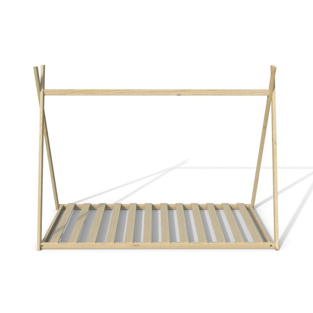 HAUSBETT SIOUX mit Lattenrost / Hausbett 90x190 Natural - Naturfarben, Holz (90/190cm) - Weber Industries