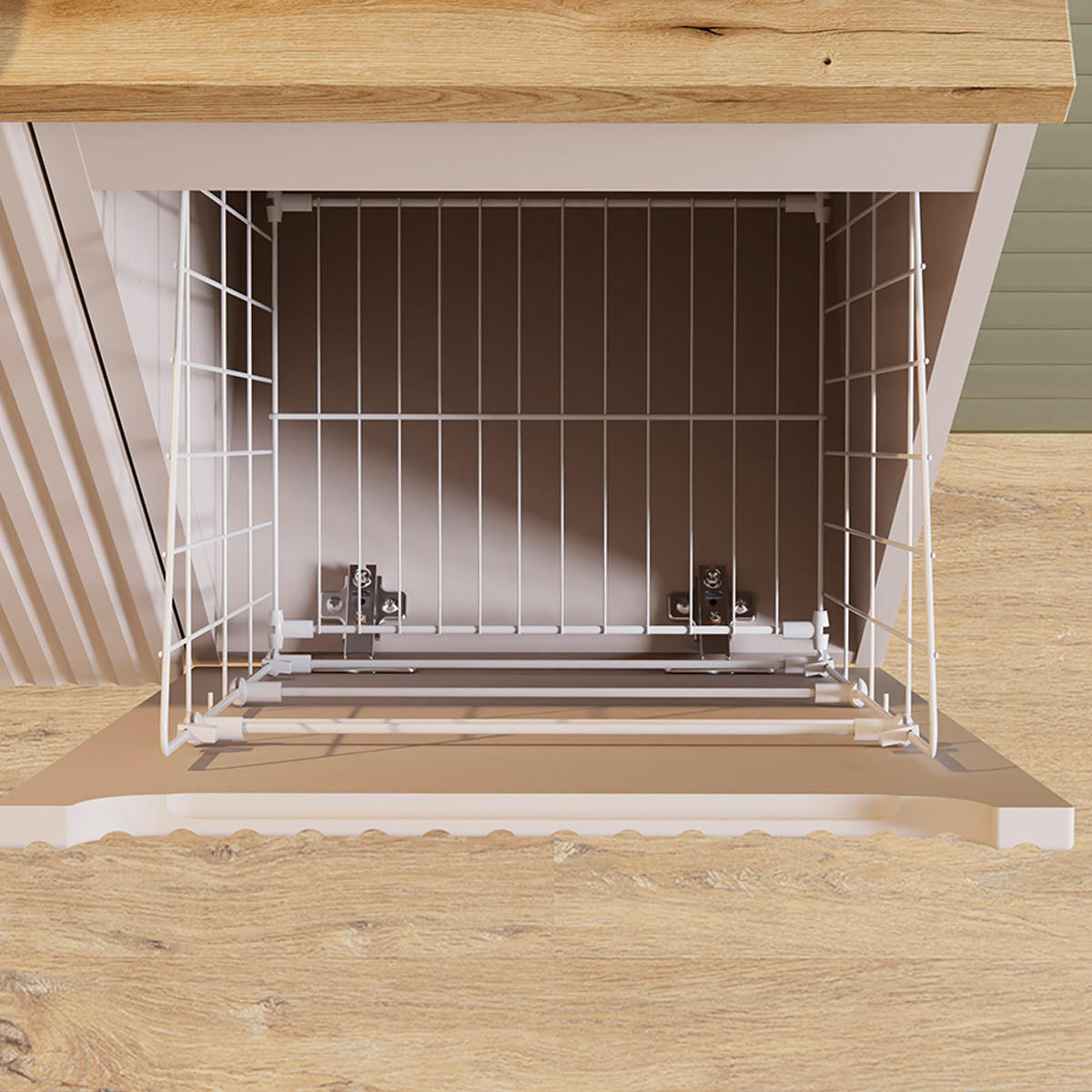 WASCHTISCHUNTERSCHRANK 160.4cm Riva Kaschmir - Beige, Holzwerkstoff (160.4/60/40cm) - Petits-meubles