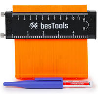 KONTURENLEHRE 12,5 cm - Orange, Kunststoff (16/14/2cm) - bestTools