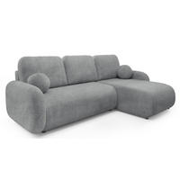 ECKSOFA Grau KOMA Mit Schlaffunktion - Grau, Textil (228/147cm) - Sepro Meble