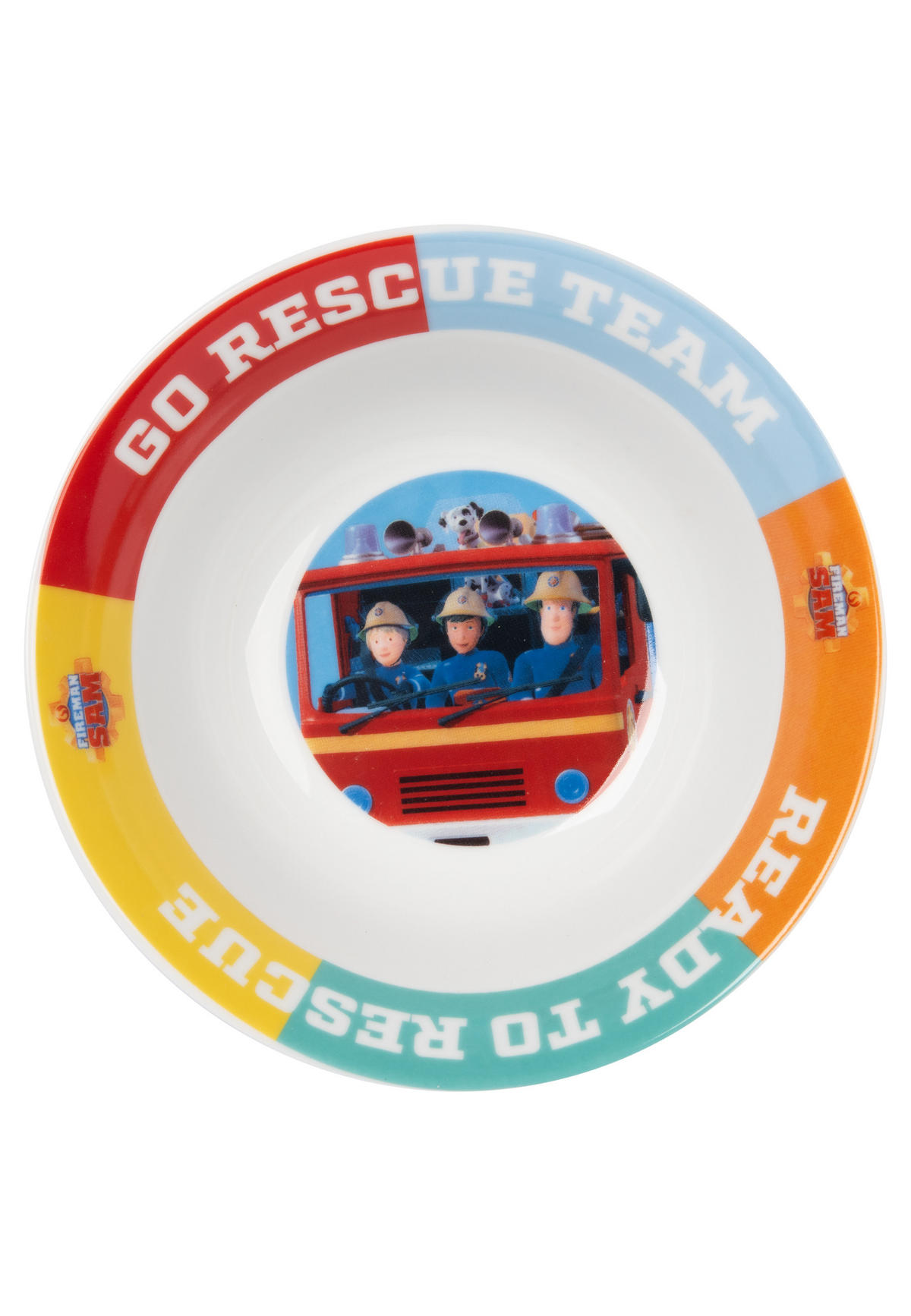 FRÜHSTÜCKSSET Feuerwehrmann Sam Mehrfarbig 3-teilig - Multicolor, Keramik (23.8/11.2/23.3cm) - Chiemsee