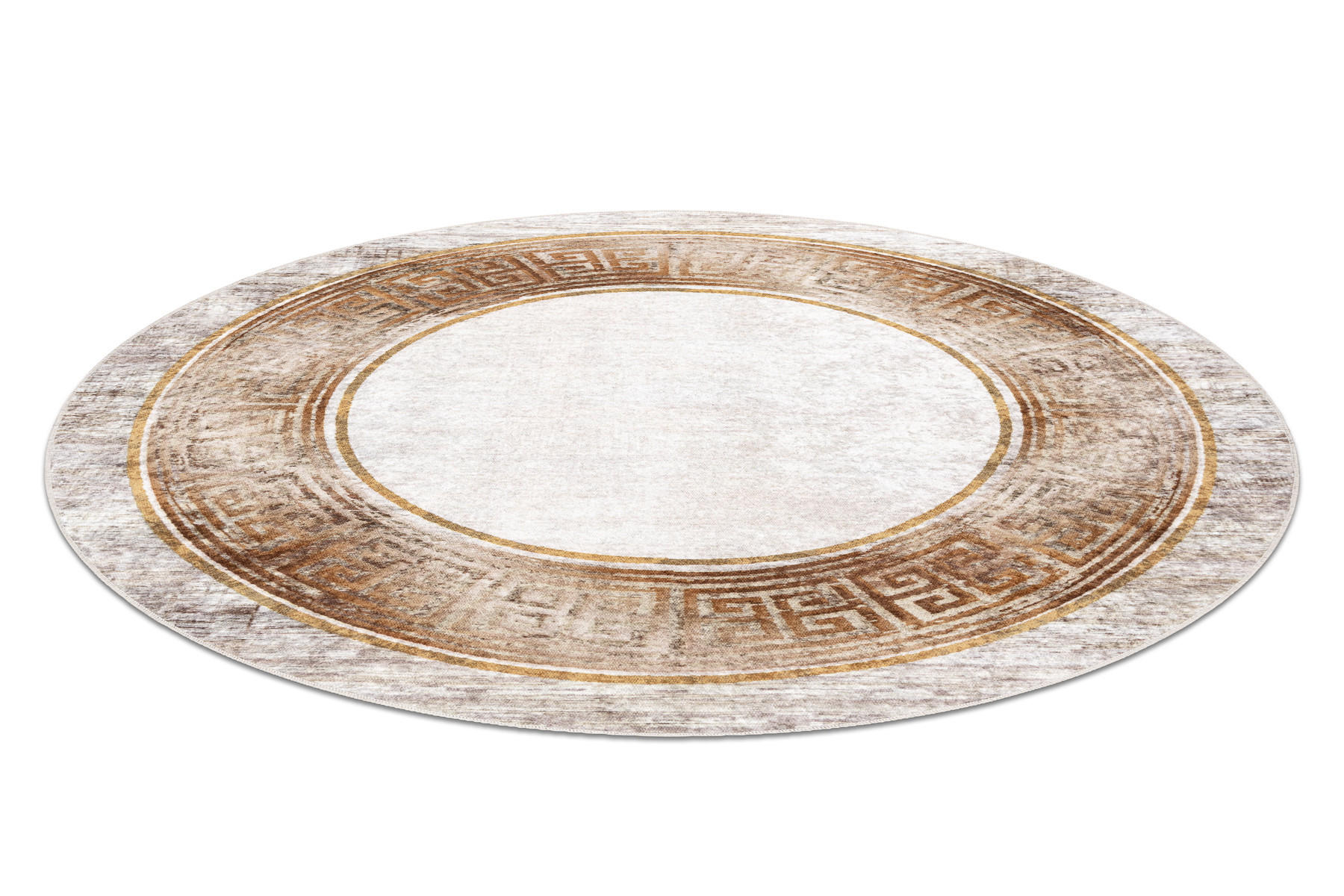 Thumbnail - rugsX Teppich, Beige, Textil, Rund, 120x120 cm, Teppiche & Böden, Teppiche