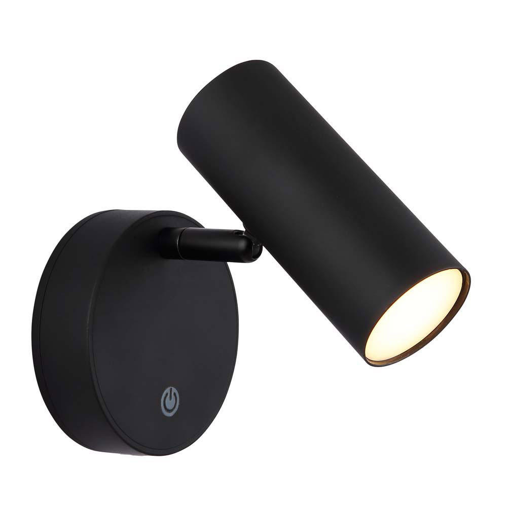 LED WANDLEUCHTE ALLVI Schwarz beweglich - Schwarz, Kunststoff (10/12.5/15cm) - Globo Lighting