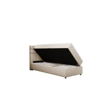 BOXBETT Reve 90 x 200 cm mit Bettkasten und Lattenrost ohne matratze - beige - Beige, Holz (90/206cm) - Panda Möbel