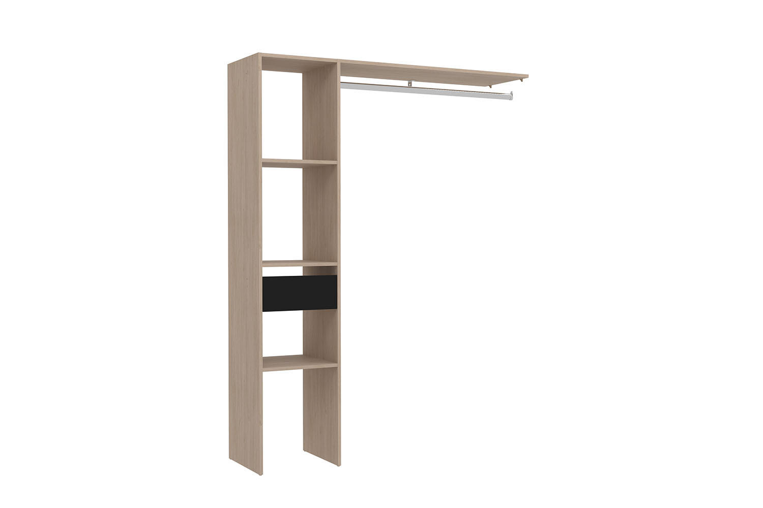ANKLEIDEZIMMER Elysee Braun 138 x 40 x 180 cm - Braun, Holzwerkstoff (40/180/138cm) - Concept Usine