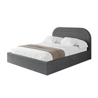 POLSTERBETT mit Bettkasten und Lattenrost, Boxbett ohne Matratze - LERAY 120x200 Dunkelgrau - Anthrazit, Holzwerkstoff/Textil (120/200cm) - ALTDECOR