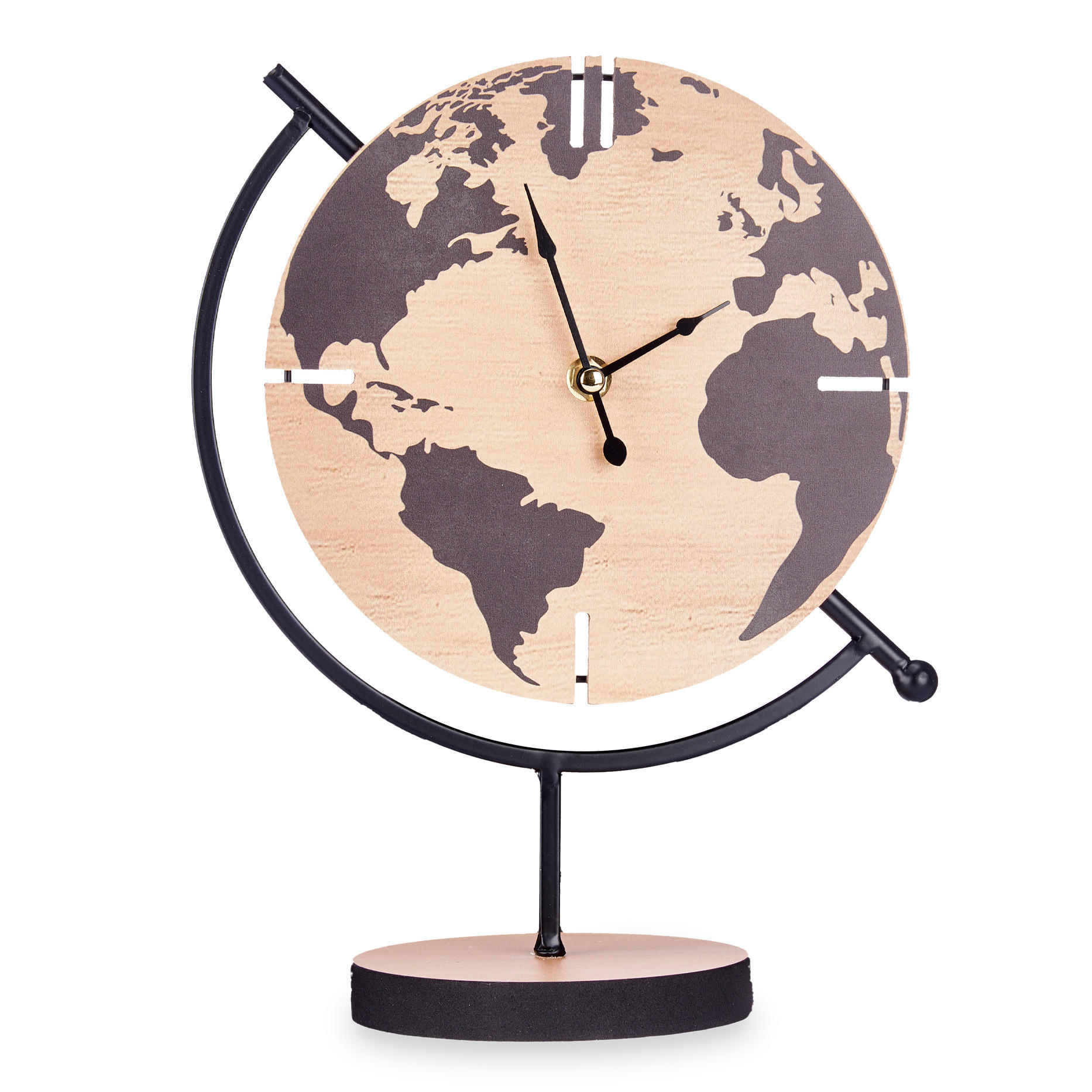 UHR Globus Time 30,5/12 cm - Multicolor, Holzwerkstoff (12/30.5/22.5cm) - Giftdecor