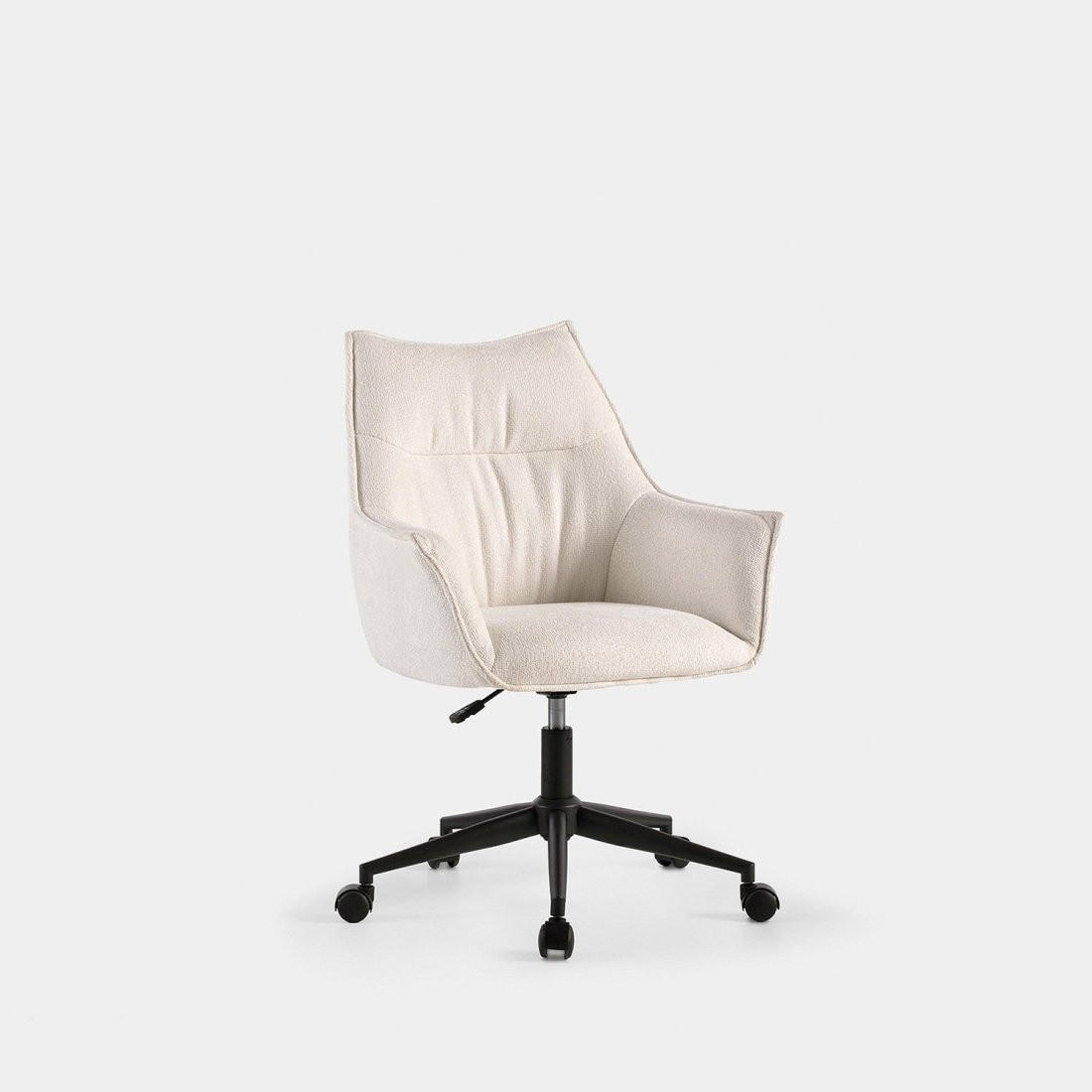 SCHREIBTISCHSTUHL Holger Beige 63 cm x 88-96 cm - Beige, Metall (63/88/63cm)