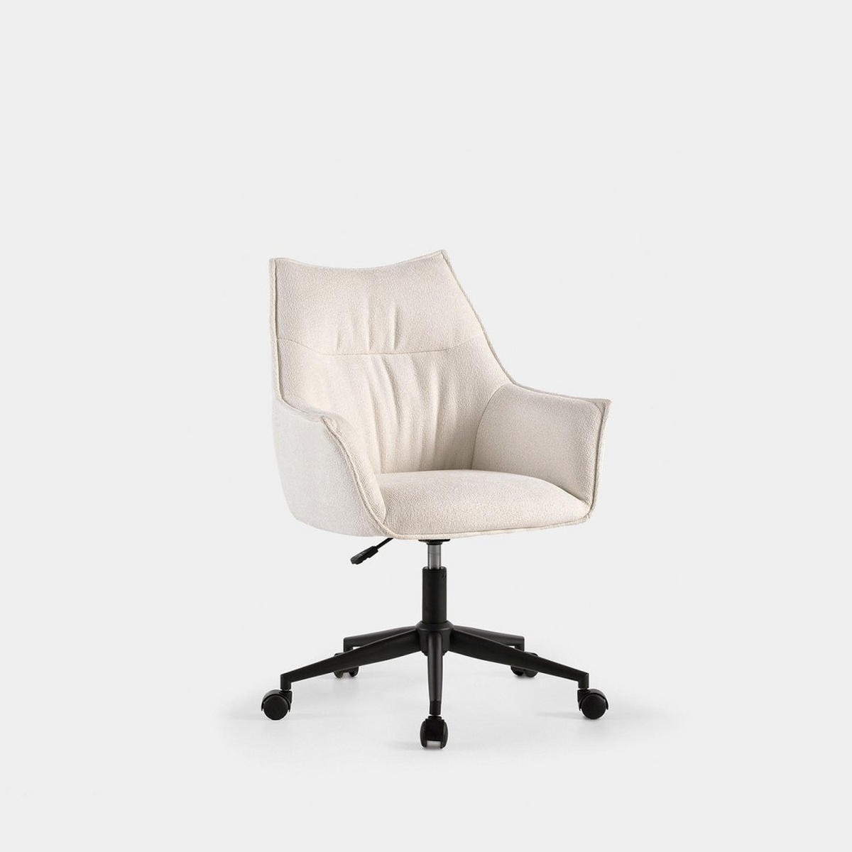 SCHREIBTISCHSTUHL Holger Beige 63 cm x 88-96 cm - Beige, Metall (63/88/63cm)