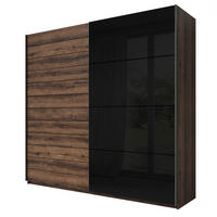 SCHWEBETÜRENSCHRANK COSMICO 200/210/61 cm 2-türig Braun - Braun, Holzwerkstoff (200/210/61cm) - MASSENO