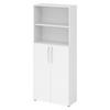 REGALSCHRANK - 5 Ordnerhöhen 35/80/188 cm in Weiß - Weiß, Holzwerkstoff (80/188/35cm) - bümö
