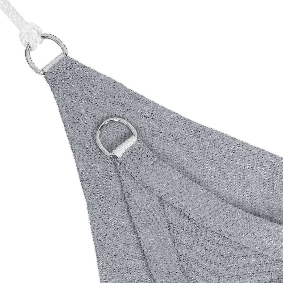 SONNENSEGEL - Grau, Kunststoff/Metall (300/200cm) - Relaxdays