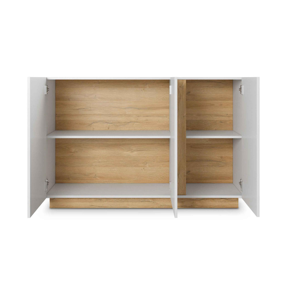 KOMMODE Armelia - Weiß, Holzwerkstoff (138.2/90.5/40cm) - Pillovely