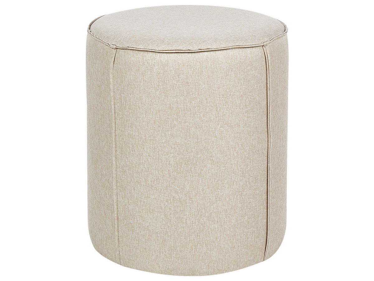 POUF Beige Sedona - Beige, Textil (40/43/40cm) - Beliani