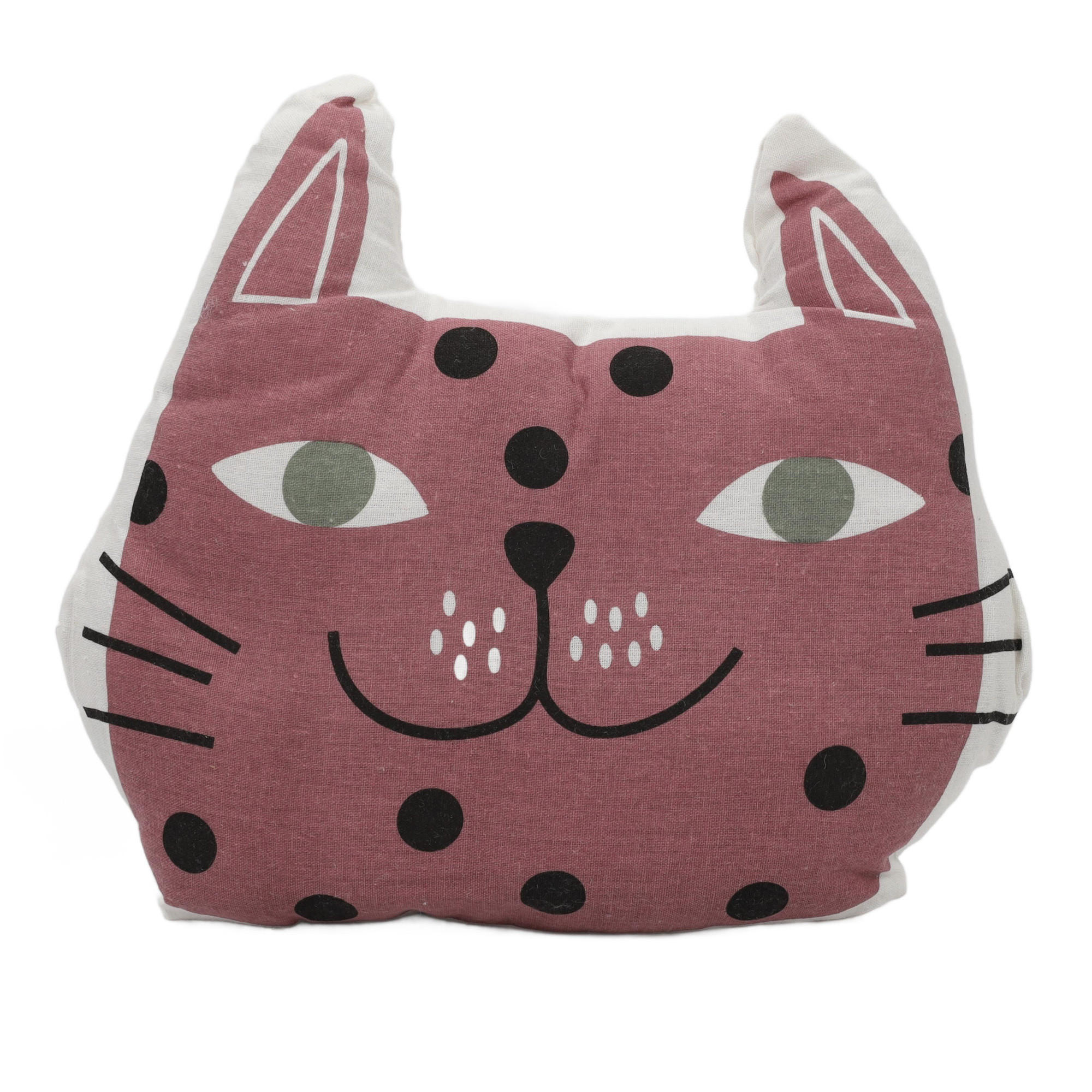 KINDERKISSEN mit Aufdruck 40/35 cm - Multicolor, Naturmaterialen (35/40cm) - Home Styling Collection