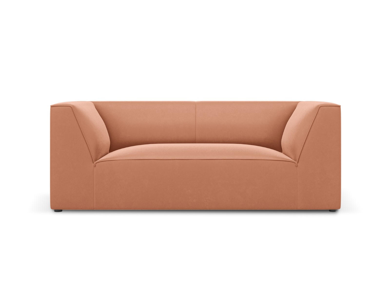 SOFA Ruby aus Samt rosa 2 Sitzplätze - Pink, Textil (93/69/174cm) - Micadoni