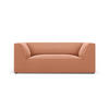 SOFA Ruby aus Samt rosa 2 Sitzplätze - Pink, Textil (93/69/174cm) - Micadoni