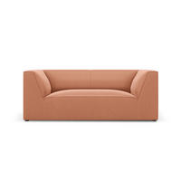 SOFA Ruby aus Samt rosa 2 Sitzplätze - Pink, Textil (93/69/174cm) - Micadoni