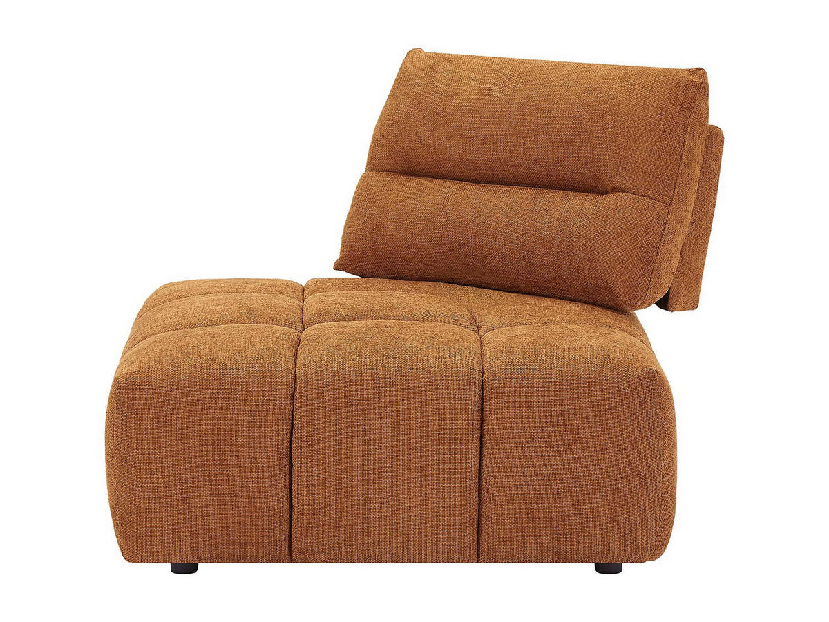 SESSEL mit gerader Rückenlehne - 1 -Sitzer - Polyester - terracotta - APOLIU - Braun, Textil (113/93/113cm) - Vente-Unique