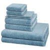 FROTTIERSET Pure 8-teilig - Blau, Textil (50/100cm) - Cawö
