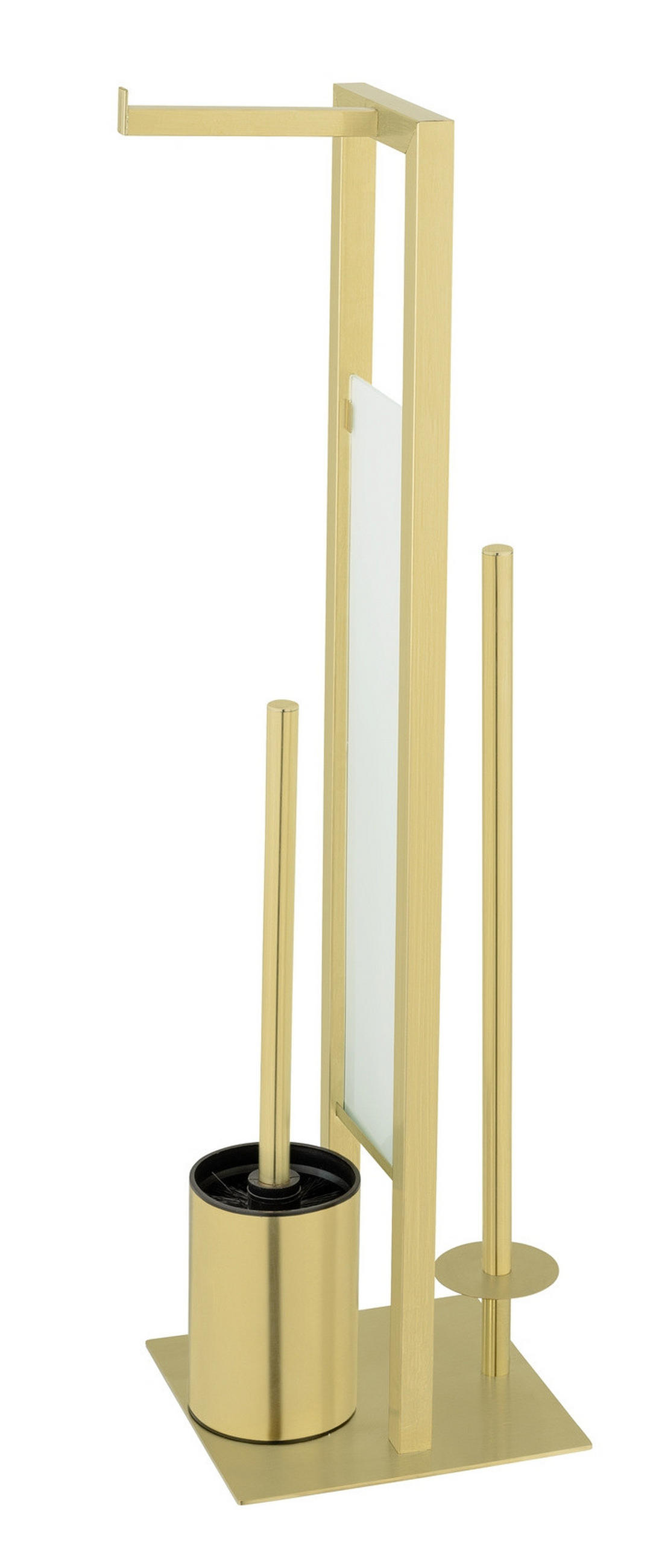 TOILETTENPAPIER- und Bürstenhalter Rivalta 18/23/70 cm - Goldfarben, Metall (23/70/18cm) - Wenko