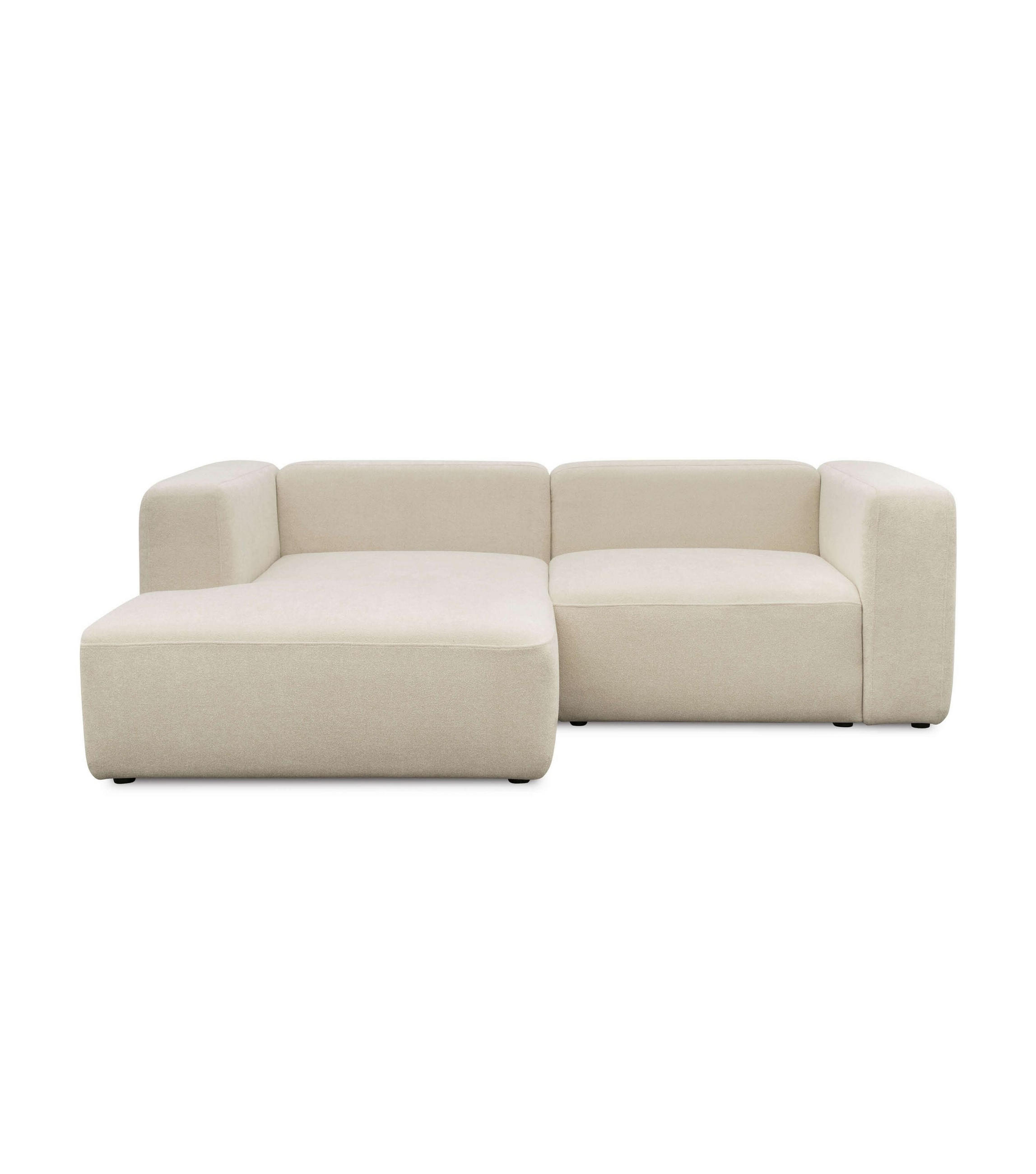 ECKSOFA modular Cubo 3-Sitzer - Beige, Textil (226/179cm) - Mokebo